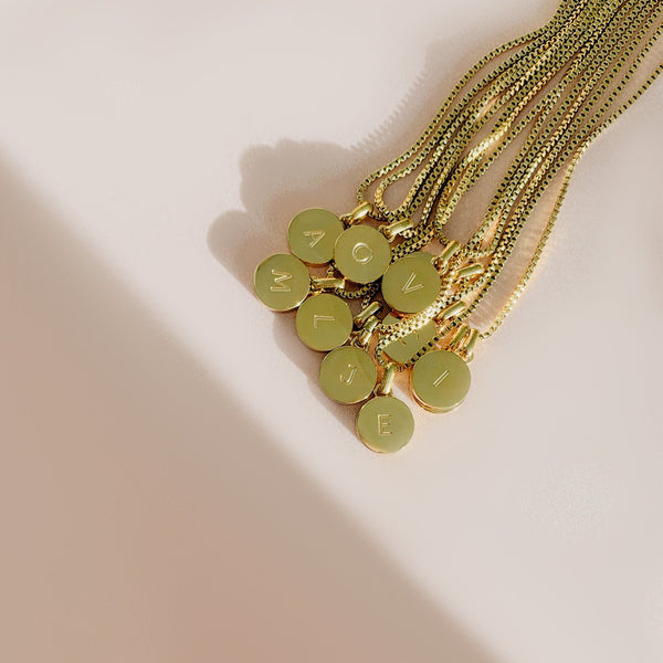 Georgie Box Chain Letter Necklace